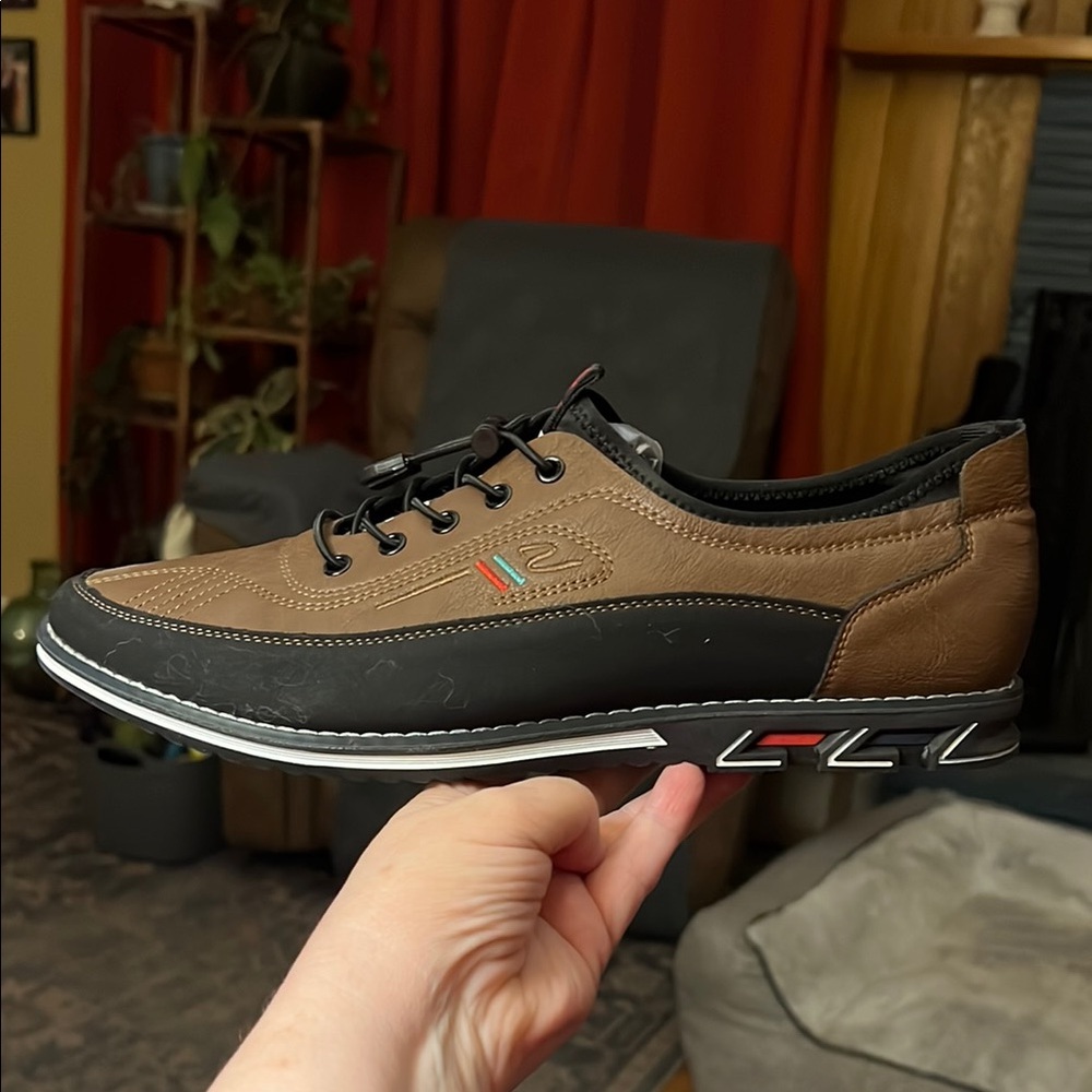 Men's Brown and Black Casual Shoes